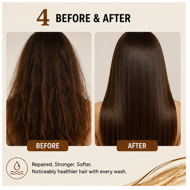 Glowplix Damage Repair Shampoo for All Hair Types, 200 ml