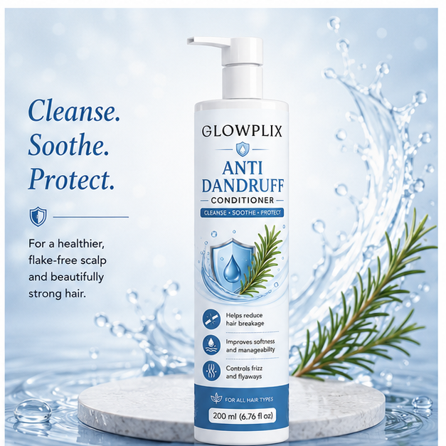 Glowplix Anti Dandruff Conditioner for All Hair Types, 200 ml