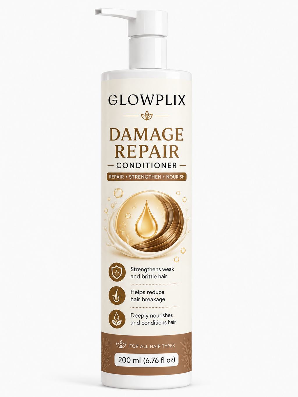 Glowplix Damage Repair Conditioner for All Hair Types, 200 ml