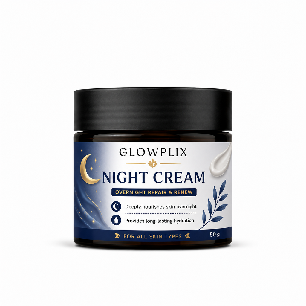 Glowplix Night Cream Overnight Repair and Renew, 50 g