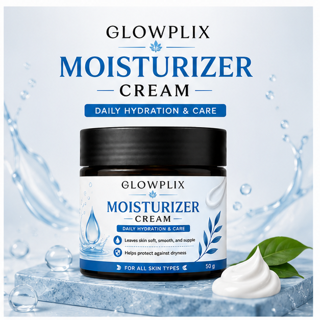 Glowplix Moisturizer Cream for All Skin Types, 50 g