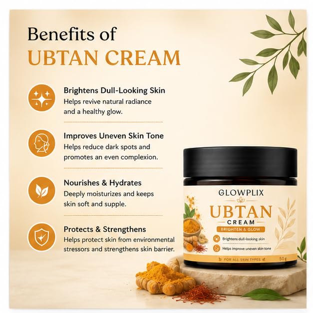 Glowplix Ubtan Cream for Brighten & Glow, 50 g