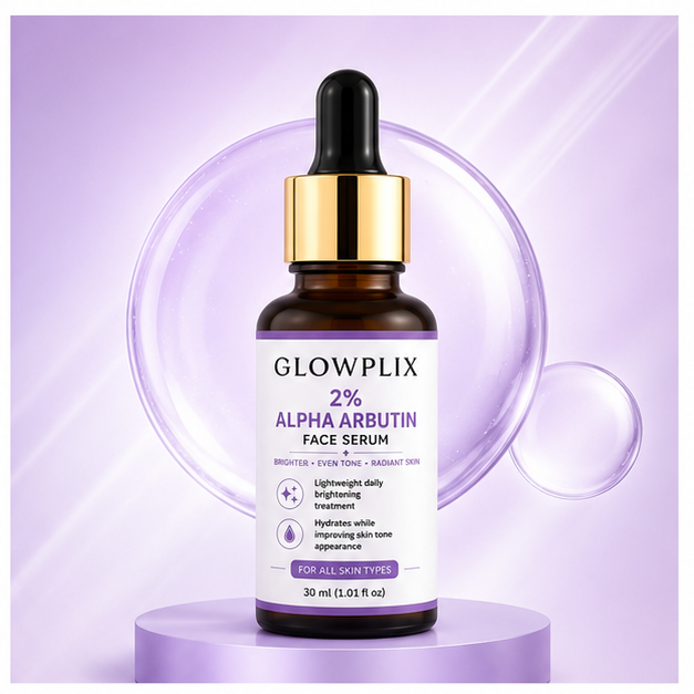 Glowplix 2% Alpha Arbutin Face Serum, 30 ml