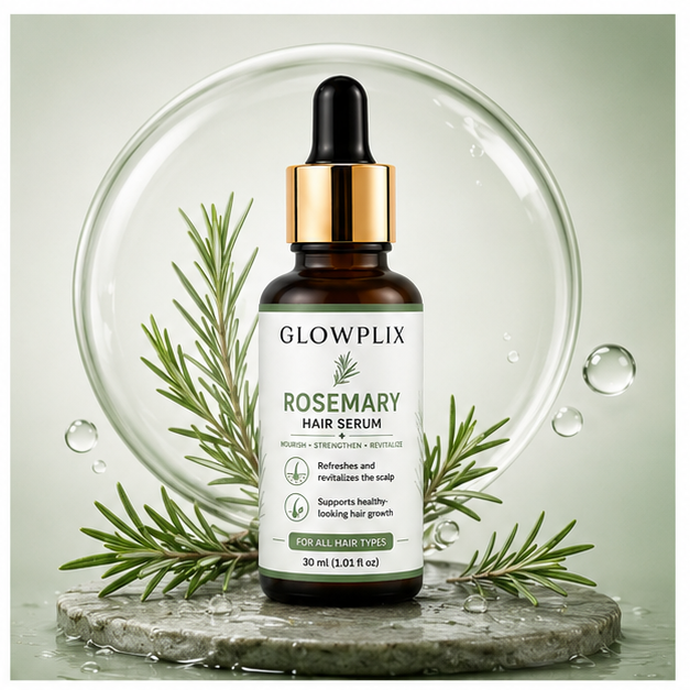 Glowplix Rosemary Hair Serum for All Hair Types, 30 ml