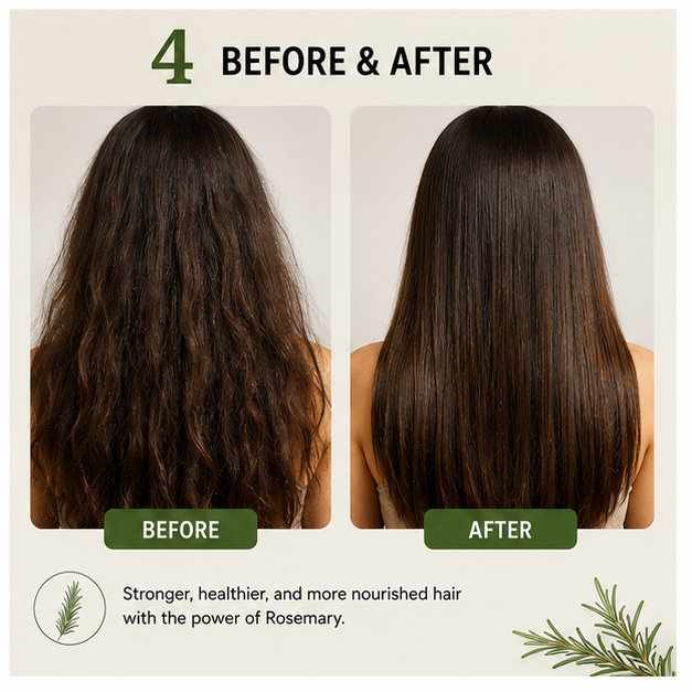 Glowplix Rosemary Shampoo for All Hair Types, 200 ml