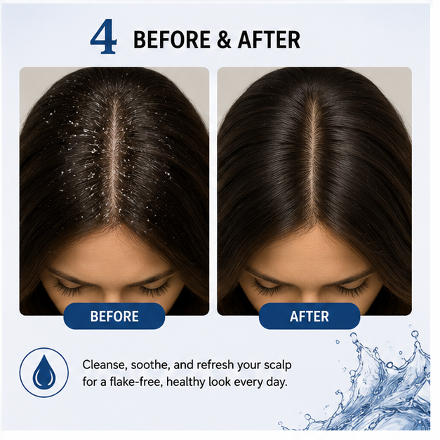 Glowplix Anti Dandruff Shampoo for All Hair Types, 200 ml